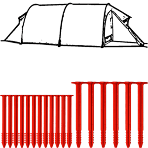 SwissPiranha Ultralight Peg Set Hilleberg Keron