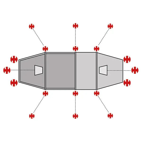 SwissPiranha Ultralight Peg Set for Hilleberg Nammatj GT