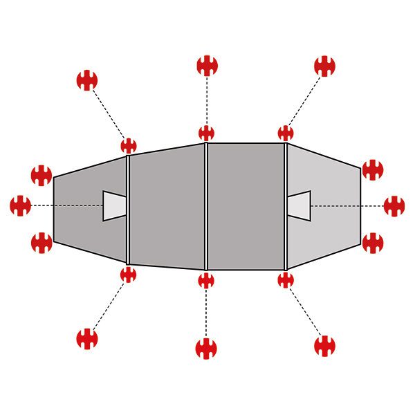 SwissPiranha Ultralight Peg Set for Hilleberg Kaitum 2, Kaitum 3 or Kaitum 4
