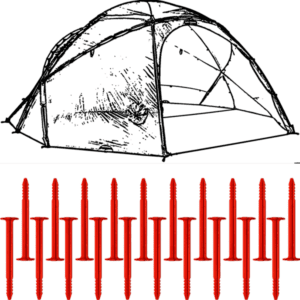 SwissPiranha Ultralight Peg Set Hilleberg Altai