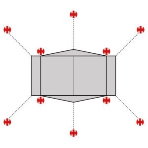 SwissPiranha Ultralight Peg Set for Hilleberg Rajd
