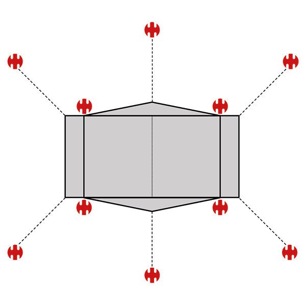 SwissPiranha Ultralight Peg Set for Hilleberg Rajd