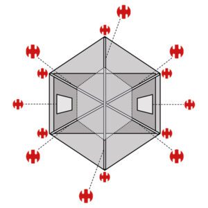 SwissPiranha Ultralight Peg Set for Fjällräven Abisko Dome 2 or Dome 3