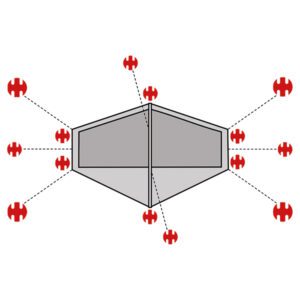 SwissPiranha Ultralight Peg Set for Fjällräven Abisko Lite 1