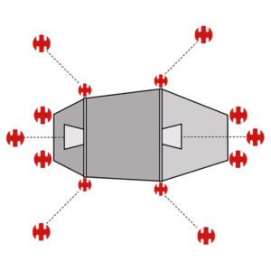 SwissPiranha Ultralight Peg Set for Fjällräven Abisko Lite 2 or Lite 3