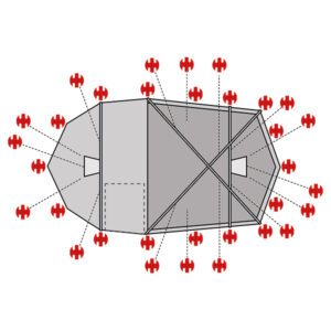 SwissPiranha Ultralight Peg Set for Helsport Svalbard High Camp 3 5 x-trem extrem expedition