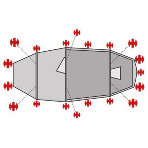 SwissPiranha Ultralight Peg Set for Helsport Lofoten Pro Camp 4