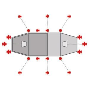 SwissPiranha Ultralight Peg Set for Fjällräven Polar Endurance 3