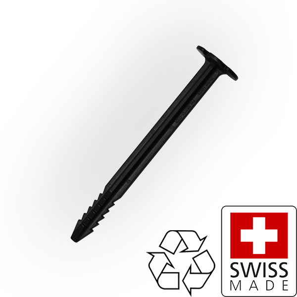 SwissPiranha BF150 recycled tent peg swissmade