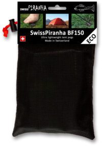 SwissPiranha BF150 Blackfisk recycled recycling plastic Hering tent peg sardine kit with bag
