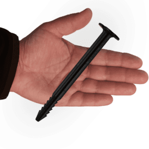 SwissPiranha BF150 recycled tent peg swissmade in hand
