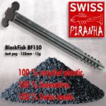 SwissPiranha BF150 Blackfisk recycled recycling plastic Hering tent peg sardine