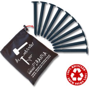 SwissPiranha BlackFisk BF150 recycelt tent peg