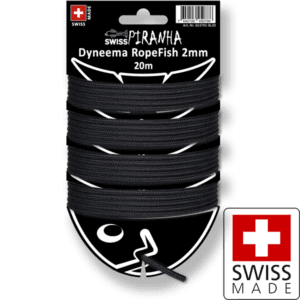 RopeFish 20m Dyneema 2mm black swissmade paracord