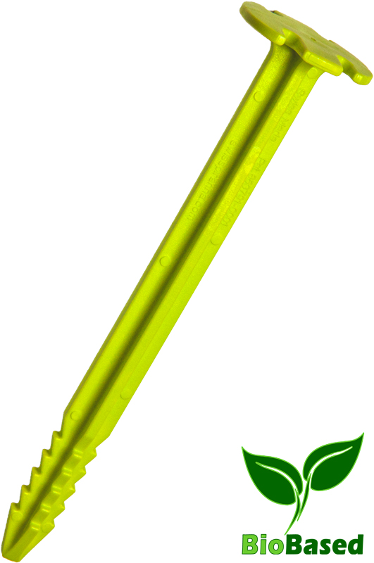 SwissPiranha GreenShark GS150 GS150 ultralight vegan tent stakes biobased bio-based vegan eco-friendly plastic Hering tent peg sardine