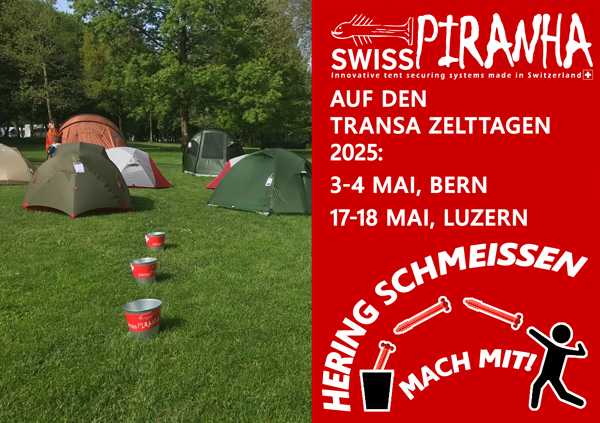 Transa Zelttage mit SwissPiranha