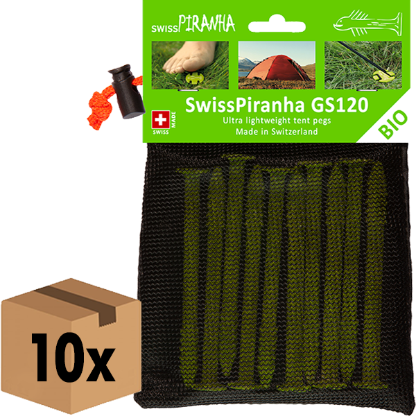 SwissPiranha Pegs GS120 (set of 10 with bag) - PU:10