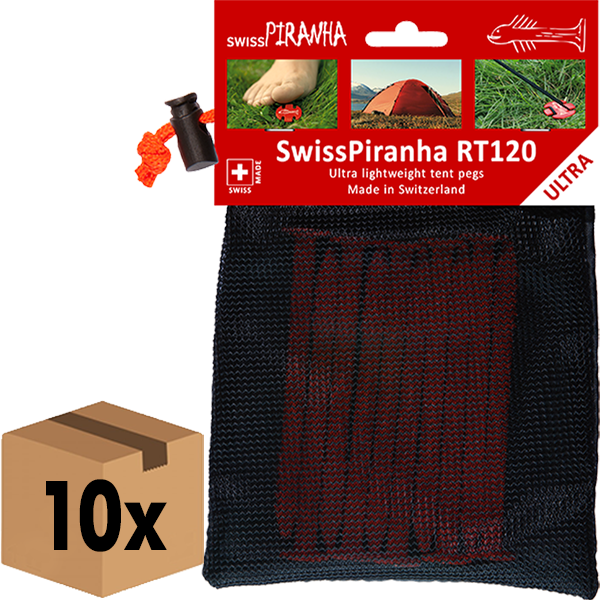 SwissPiranha Pegs RT120 (set of 10 with bag) - PU:10