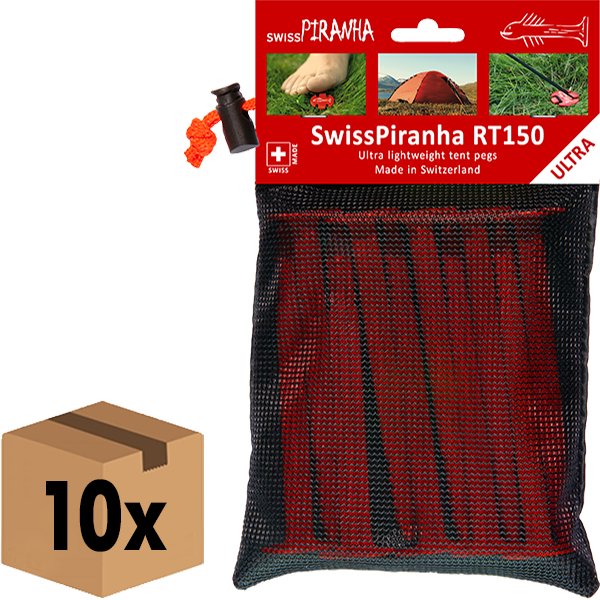 SwissPiranha Pegs RT150 (set of 10 with bag) - PU:10
