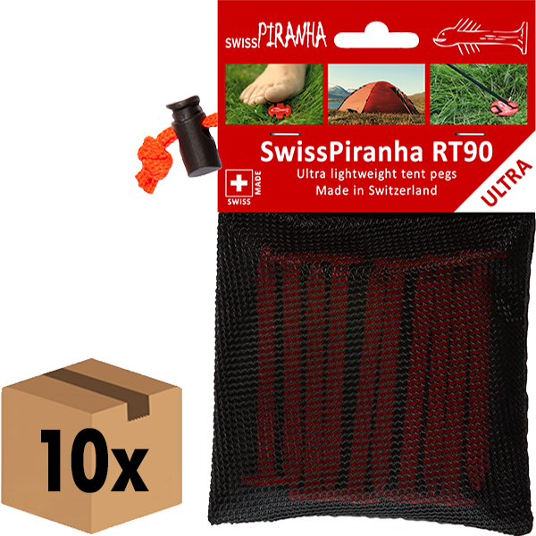 SwissPiranha Pegs RT90 (set of 10 with bag) - PU:10