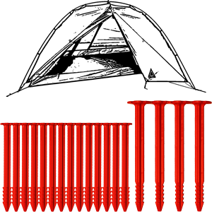 Ultralight Peg Set Durston X-Dome 2