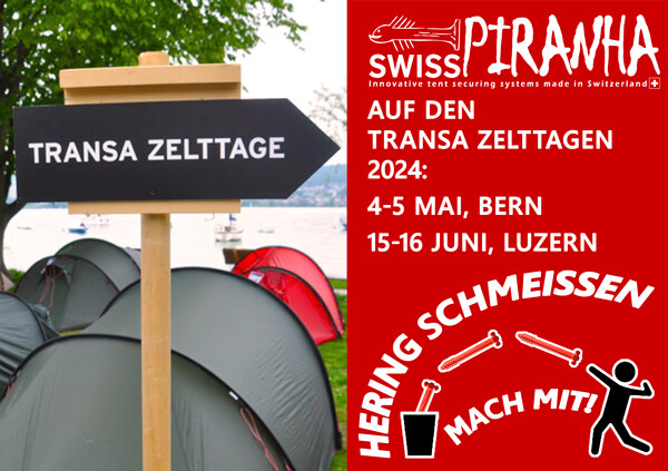 Transa Zelttage mit SwissPiranha