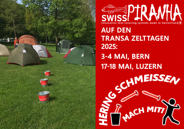 Transa Zelttage mit SwissPiranha